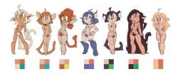 animal_humanoid arm_fur arm_hair armpit_hair black_body black_fur black_hair black_nipples blonde_hair blue_body blue_eyes blue_fur blue_hair body_hair breasts brown_body brown_eyes brown_fur brown_hair cat_humanoid cat_tail ear_fur ear_tuft ears_down ears_up fair_skin felid felid_humanoid feline feline_humanoid flat_chested forearm_hair forearms fur green_eyes group hair heterochromia human humanoid hybrid inner_ear_fluff leg_fur long_hair male mammal mammal_humanoid messy_hair nipples nude orange_body orange_fur orange_hair pale_skin palette pink_nipples pivoted_ears pubes puffy_nipples reakuthecrate red_nipples short_hair sketch_page skinny small_breasts tanned_skin tied_hair tuft white_body white_fur white_hair wide_hips yellow_body yellow_eyes yellow_fur