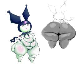 1girls anthro anthro_only bbw big_ass big_breasts big_butt big_nose bottom_heavy breasts cellulite chubby chubby_female fat fat_ass fat_butt featureless_breasts featureless_crotch female female_focus female_only ghostfluff0 kuromi low-angle_view naked naked_female nude nude_female onegai_my_melody overweight overweight_anthro overweight_female presenting presenting_ass presenting_butt presenting_hindquarters sanrio solo solo_female solo_focus tagme tagme_(character) tail thick_thighs thighs