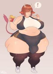 1futa 2023 animal_humanoid big_breasts bovid bovid_humanoid bovine bovine_humanoid breasts brown_hair bulge clothed clothing cuccoking cuccokingu detailed_bulge dickgirl eating food fries futanari genital_outline gynomorph hair henry_(virgo_the_virgo) huge_hips huge_thighs humanoid intersex mammal mammal_humanoid overweight overweight_gynomorph overweight_humanoid overweight_intersex penis_outline solo thick_thighs wide_hips