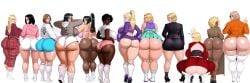 12girls 6+girls ai_generated ass_focus bbw big_female black_hair black_suit black_suit_jacket blonde_hair blue_booty_shorts boots brown_hair bunanza_ cheerleader cheerleader_uniform chocolate_and_vanilla curvy_ass curvy_figure curvy_hips dark-skinned_female dark_skin edit edited fat_ass female female_only formal_wear fox_ears fox_girl full_body grey_hoodie group high_ponytail hourglass_figure huge_ass huge_breasts huge_butt large_ass light-skinned_female light_skin line lined lined_up lineup long_hair long_legs looking_at_viewer looking_back mature_female messy_hair milf multiple_girls multiple_images orange_dress pajamas pantyhose pink_hoodie pink_shorts pixie_cut plump_ass plus_size presenting_ass ripped_pantyhose short_hair short_shorts skirt slightly_chubby spats squatting t-shirt tagme take_your_pick thick_ass thick_hips thick_thighs trenchcoat underwear white_socks wide_hips widescreen yoga_instructor