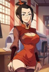 1girls ai_generated avatar_legends avatar_the_last_airbender azula college_girl female fire_nation glasses nickelodeon