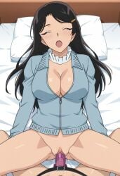 ai_generated detective_conan hina_wada missionary_position strap-on yuri