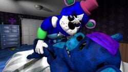 animatronic bear blue confetti fnaf freddy nsfw pixel