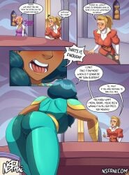 adora angry ass ass_focus comic comic_page glimmer_(she-ra) horny mermista nsfani she-ra_and_the_princesses_of_power