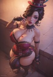 ai_generated borderlands borderlands_2 borderlands_3 bulge bulge_through_clothing civitai futa_only futanari highres large_breasts large_penis mad_moxxi milf video_game video_game_character