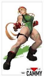 1girls 2024 big_breasts blonde_hair blonde_hair_female boots breasts british cammy_white capcom curvaceous curvy curvy_body curvy_figure female_only fighter fighting_pose fighting_stance gloves ickpot leotard long_hair long_hair_female solo solo_female solo_focus strap-on tagme thick_thighs thighs