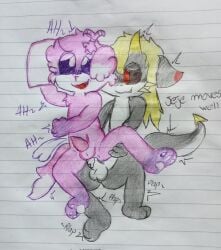 anthro anthro_on_anthro anthro_only black_sclera critters_(poppy_playtime) fruitfurdough furry_only no_humans oc ocs opstah opstah_(characters) poppy_playtime poppy_playtime_(chapter_3) sex smiling_critters tagme white_pupils