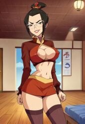 1girls ai_generated avatar_legends avatar_the_last_airbender azula college_girl female fire_nation glasses nickelodeon