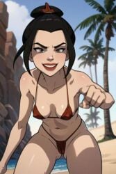 1girls ai_generated avatar_legends avatar_the_last_airbender azula female fire_nation micro_bikini