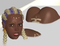 1girls 3d 3d_(artwork) ass ass_out ass_up bath bathing bathtub big_ass bodypaint braid braided_hair braided_ponytail dark-skinned_female dark_skin dat_ass dirty_talk dolores_(kof) earrings fat_ass green_eyes huge_ass inviting king_of_fighters long_hair looking_at_viewer milk naked nude pov purple_hair seducing showing_ass thick thick_ass thick_lips thick_thighs tied_hair toned toned_body toned_female top-down_bottom-up two_tone_hair voluptuous voluptuous_female wet white_hair