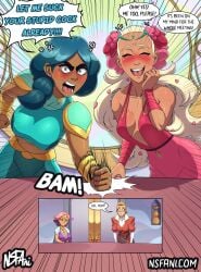 1futa 3girls adora angry big_breasts cleavage clothed clothing comedy comic comic_page dark-skinned_female dark_skin demanding female glimmer_(she-ra) large_breasts light-skinned_female light_skin mermista multiple_girls nsfani perfuma pregnant pregnant_female queen ready_to_pop she-ra_and_the_princesses_of_power tan-skinned_female tan_skin tanned_female tanned_skin trans_woman transfem