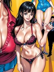 ai_generated female female_focus iyuyu240824 lingerie male nico_robin one_piece