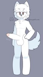 animation_meme_community art furry nsfw nude nude_male okichah_ okichah_art original penis samoyed wolf