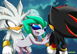 anthro furry male male_only multiple_males rear_deliveries shadow_the_hedgehog silver_the_hedgehog sonic_(series) void_(sonic) yaoi