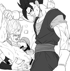 gogeta from dragon ball by kim yura (goddess mechanic)