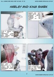 1girls 3d batman_(series) dc dc_comics harley_quinn harley_quinn_(injustice) hotpants king_shark otk_spanking over_the_knee_spanking rosierears spanked_ass spanked_butt spanking spanking_art spanking_comic suicide_squad suicide_squad:_kill_the_justice_league