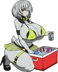 1girls 2020s 2025 2d 2d_(artwork) 5_fingers :o anby_demara anthro anthro_only anthrofied areola areola_slip ass beer big_ass big_breasts big_butt big_thighs black_panties breasts cleavage cooler ewe female female_focus female_only furry furry_female furry_only grabbing hi_res high_heels highres hips large_breasts large_thighs long_ears nipple_bulge on_knees open_mouth panties platform_heels practically_nude see-through see-through_clothing sheep short_hait short_skirt simple_background skimpy skirt solo_female thick_thighs thigh_strap thighs white_background white_fur white_hair wide_hips yellow_eyes zak_hitsuji zenless_zone_zero