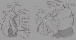 absurd_res ahe_gao anthro bodily_fluids bottomwear bottomwear_down clothed clothing corruption cum cum_in_ass cum_inside duo english_text flustered flustered_male genital_fluids genitals heart_symbol hearts_around_head hi_res looking_pleasured male male/male onomatopoeia overweight overweight_male pants pants_down partially_clothed penis plap sex small_penis sound_effects suit suit_and_tie text yuta1cc yuta_(yuta1cc)