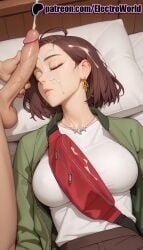 1boy 1girls 2025 after_fellatio ai_generated artist_name balls big_breasts big_chest breasts brown_hair bust busty chest closed_eyes cock cum cum_in_mouth cum_on_body cum_on_breasts cum_on_clothes cum_on_hair dick earrings ejaculation electroworld erection facial female forehead foreskin green_jacket handjob hi_res high_quality high_resolution highres jacket jewelry large_breasts lips male nude patreon patreon_username penis pillow projectile_cum short_hair sleep_molestation sleeping solo_focus stable_diffusion straight tachibana_kotoha testicles uncensored uncircumcised veins watermark wind_breaker