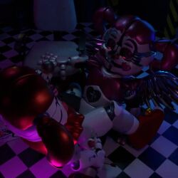 2girls 3d 3d_animation accurate_art_style circus_baby circus_baby_(fnaf) female five_nights_at_freddy's five_nights_at_freddy's:_sister_location lesbian_sex looping_animation pink_eyes robot robot_girl robot_humanoid scissoring selfcest spread_legs tagme tribadism twintails vesperisonline video yuri
