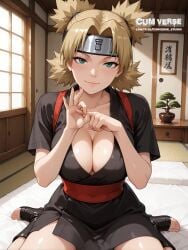 ai_generated big_ass big_breasts naruto naruto_(classic) naruto_(series) naruto_shippuden nipples nsfwaifu pussy temari waifu