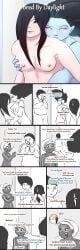breast_grab breasts breasts_out bred_by_daylight bubba_sawyer comic dead_by_daylight demonettem dialogue ghost ghost_girl leatherface lisa_sherwood rin_yamaoka sadako_yamamura shower shower_sex text the_hag the_spirit_(dead_by_daylight) voyeur voyeurism yamamura_sadako yuri