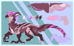 absurd_res avian gryphon hi_res male mythological_avian mythological_creature mythology reference_image