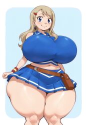 ai_generated big_breasts cheerleader_outfit cuddlecore_(style) curvy_figure edens_zero fairy_tail huge_breasts large_breasts lucy_heartfilia_(cosplay) rebecca_bluegarden tagme thick_thighs voluptuous voluptuous_female wide_hips