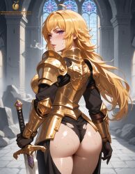 yang xiao long from rwby by twistedpeach