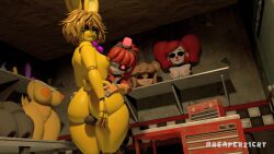 1boy 1futa 3d 3d_(artwork) animated annoyed annoyed_expression ass ass_focus ass_grab big_ass big_ass_(male) big_breasts big_butt bigger_male bowtie breasts brown_hair cock dildo door femboy five_nights_at_freddy's futa/male futa_on_male futanari genitals green_eyes hi_res high_resolution highres huge_ass huge_breasts makeup makeup_running mimi_sentry mishuyuu mishuyuu_(modeler) mob music penis pleasure_face ponytail purple_bowtie purple_eyelids rabbit rabbit_boy rabbit_ears rabbit_tail reaper21cry red_hair robot robot_boy robot_femboy robot_futa robot_girl robot_humanoid robot_joints smaller_futa sound sound_effects source_filmmaker source_filmmaker_(artwork) spring_bonnie spring_bonnie_(fnaf) tagme tagme_(artist) tail team_fortress_2 thick thick_thighs thigh_sex thigh_sex thighs video viewed_from_below voluptuous voluptuous_body voluptuous_male workbench workshop yellow_body yellow_eyes