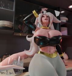 android 21 from dragon ball by huckleberry8181