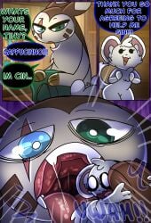 absurd_res blind_eye bodily_fluids cappucinno_(halfpricesouls) comic detailed_background drooling eye_scar facial_scar furret generation_2_pokemon halfpricesouls hi_res male male/male mouth_shot multiple_images nintendo open_mouth pokemon pokemon_(species) saliva saliva_on_tongue saliva_string scar scared