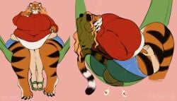 ass bbw big_ass big_breasts breasts bubble_ass bubble_butt feline female furry huge_ass huge_breasts overweight saintsucrose tagme thick_thighs tiger tiger_girl wide_hips