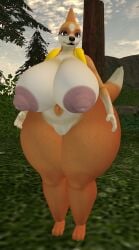big_ass big_breasts breasts bubble_butt cleavage female ferialexonar floatzel furry huge_ass huge_breasts nipples pokemon pokemon_(species) tagme thick_thighs wide_hips