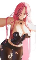 1girls adult adult_female armpit armpit_crease armpit_peek armpits bare_armpits bare_arms bare_chest bare_shoulders bare_skin belly belly_button big_breasts black_choker black_hair black_hair_female black_legwear black_leotard black_pantyhose black_stockings black_tights black_topwear blank_expression blank_eyes blank_stare breasts busty busty_female busty_girl choker cleavage collarbone curvaceous curvaceous_body curvaceous_female curvaceous_figure curvaceous_hips curvaceous_thighs curvy curvy_body curvy_female curvy_figure curvy_hips curvy_thighs digital digital_art digital_drawing digital_drawing_(artwork) digital_media digital_media_(artwork) emotionless exposed_armpits exposed_arms exposed_chest exposed_shoulders exposed_skin female female_focus female_only hair_between_eyes hair_over_one_eye hairless_armpits head_tilt high_resolution highres hololive hololive_english hololive_myth hourglass_figure large_boobs large_breasts lean_figure legwear leotard long_hair looking_at_viewer mature mature_female midriff mori_calliope multicolored_hair narrow_waist navel neutral_expression pantyhose parted_bangs parted_lips pink_eyebrows pink_hair pink_hair_female plump_breasts red_eyes red_eyes_female s7nsles shaved_armpits shoulders simple_background slender_body slender_waist slim_waist solo standing stockings thick_thighs thighs tights tilted_head topwear upper_body very_long_hair very_long_hair_female virtual_youtuber vtuber vtuberfanart white_background wide_hips