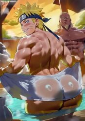 2025 2boys abs ai_generated anal anal_sex ass balls bara biceps big_ass blonde_hair blush bubble_butt dark-skinned_male dat_ass erect_penis erection facesitting facial_markings haruartx huge_ass interracial large_penis light-skinned_male light_skin male male/male male_penetrated male_penetrating male_penetrating_male muscular muscular_male naruto naruto_(series) naruto_shippuden nude nude_male older_male_and_younger_male pecs penis raikage round_ass spiked_hair sweat sweating sweaty_body testicles uzumaki_naruto yaoi young younger_male