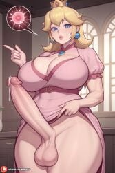 1futa ai_generated ass balls big_balls big_penis blonde_female blonde_hair crown curvy curvy_figure ejaculation female fit fit_futa futa_only futanari game_character huge_cock intersex looking_at_viewer mario_(series) newgenai penis princess princess_peach solo solo_focus solo_futa super_mario_bros. thick_penis voluptuous voluptuous_futa