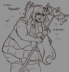 1girls bbw fat fat_female fat_fetish female globuleart lobotomy_corporation magical_girl magical_girl_outfit overweight overweight_female project_moon queen_of_hatred