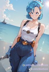 bulma (dragon ball) from dragon ball by lewdrune