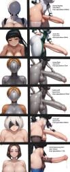 6futas ai_assisted ai_generated android android_futa android_girl atomic_heart balls bangs big_ass big_balls big_breasts black_hair black_shirt black_stockings blindfold blue_eyes blue_stockings breasts brown_eyes brown_hair civitai eve_(stellar_blade) faceless faceless_futa futa_only futanari gloves hairless half-closed_eyes hand_behind_back haydee haydee_(game) holding_penis horse_penis horsecock horsecock_futa huge_ass huge_balls huge_breasts huge_cock intersex latex_suit left_(atomic_heart) long_hair long_sleeves medium_balls medium_penis metallic_body metallic_penis metallic_skin nier:_automata orange_jacket penis penis_focus penis_size_chart penis_size_comparison penis_size_difference precum precum_drip right_(atomic_heart) robot robot_futa robot_girl samsung samsung_sam short_hair smile smiling smiling_at_viewer stellar_blade teeth vicixx white_hair white_legwear white_shirt white_stockings yellow_hair yorha_2b