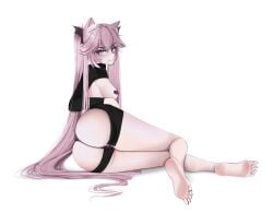 1girls almost_naked almost_nude animal_ear_fluff animal_ears ankles ass ass ass_cleavage back breasts butt_crack calves closed_mouth_smile digital digital_art digital_drawing digital_drawing_(artwork) digital_media digital_media_(artwork) elbows eyebrows_visible_through_hair feet female female_focus female_only fingers full_body groin hair_between_eyes heart_pasties high_resolution highres hourglass_figure knees lean_figure legs long_hair looking_at_viewer looking_sideways looking_to_the_side medium_breasts mostly_nude naked naked_female naked_woman narrow_waist nearly_nude nipple_pasties nude nude_female nudity nyatasha_nyanners pasties pink_eyebrows pink_hair pink_hair_female practically_nude purple_eyes purple_eyes_female purple_pasties s7nsles shoulders sideboob simple_background sitting slender_body slender_waist slim_waist smile smiley_face smiling smiling_at_viewer smirk soles solo thick_thighs thighs toes twintails twintails_(hairstyle) very_long_hair very_long_hair_female virtual_youtuber vtuber vtuberfanart white_background wide_hips