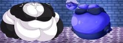 bbw big_ass big_breasts blueberry_inflation breasts bubble_butt cleavage fat fat_belly fat_female female furry helluva_boss huge_ass huge_breasts inflation mad_n_evil obese overweight ssbbw stella_(helluva_boss) tagme thick_thighs wide_hips