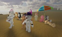 3d beanie blush breasts bunny_(piggy) cat dialogue exclamation_mark eyelashes female handjob hat horse katie_(piggy) kitty_(piggy) male mouse mousy_(piggy) nikkipickle nude nude_beach penis penny_(piggy) pig piggy_(game) pony_(piggy) pussy rabbit vagina willow_(piggy) wolf zebra zee_(piggy) zizzy_(piggy) zuzy_(piggy)