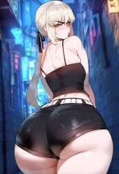 1girls ai_generated alternate_breast_size artoria_pendragon artoria_pendragon_(alter) artstyle_imitation ass blonde_hair breasts bubble_butt curvaceous_teen dat_ass dumptruck_ass fat_ass_teen fate/grand_order fate_(series) female female_only floox hi_res high_resolution huge_ass large_breasts light-skinned_female light_skin long_hair naughty_face pale-skinned_female pale_skin pornstar_body saber_alter stable_diffusion teenage_girl teenager thiccwithaq_(ai_style) thick_thighs thighs voluptuous_teen yellow_eyes