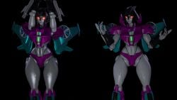 3d 3d_(artwork) black_background glowing_eyes grey_skin hotstuff medium_breasts no_humans panties purple_panties red_eyes robot robot_girl robot_humanoid seeker_(transformers) simple_background slipstream solo thick_thighs transformers trawert wings