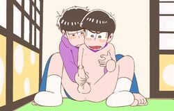 2boys animated blush bottomless brothers cum ejaculation handjob incest male_only matsuno_ichimatsu matsuno_karamatsu multiple_boys nipple_rub nippleplay osomatsu-kun osomatsu-san penis siblings tagme testicles wince yaoi zhen_dao