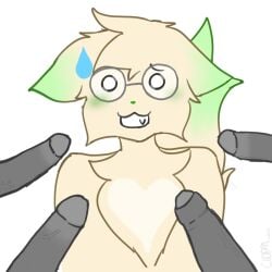 5boys blush choppalova color colored cream_fur embarrassed femboy furry gangbang gay glasses green_fur imminent_gangbang imminent_sex unknown_character y/n