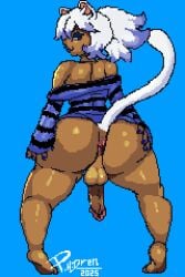 1boy ahju animated anus ass ass_focus balls big_ass bottomless bouncing_ass cat_boy catboy dark-skinned_femboy dark-skinned_male dark-skinned_sissy dark-skinned_sub dark_skin feline femboy male male_only oc penis phdren pixel_animation pixel_art presenting sissy small_balls small_penis solo solo_focus solo_male spread_ass sweater_dress