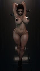 1girls 3d ass big_ass big_breasts breasts bust busty chest curvaceous curvy curvy_figure digital_media_(artwork) female female_focus hips hourglass_figure huge_ass huge_breasts human large_ass large_breasts legs light-skinned_female light_skin mature mature_female naked_footwear pasties skyarsenic thick thick_hips thick_legs thick_thighs thighs voluptuous waist wide_hips