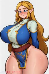 1girls ai_generated charlie_hustle female freckles huge_breasts princess_zelda tagme the_legend_of_zelda thick_thighs wide_hips zelda_(breath_of_the_wild)